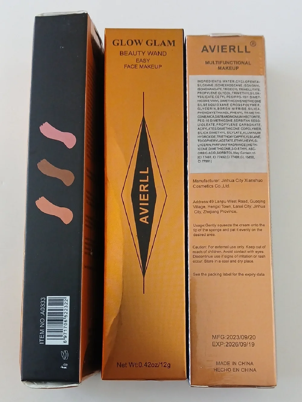 AVIERLL Glow Glam 3-in-1 Beauty Wands - Set Of 3 Colors